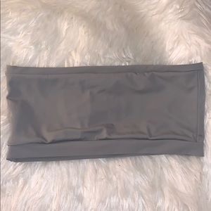 Onzie grey bandeau sports bra one size fits all